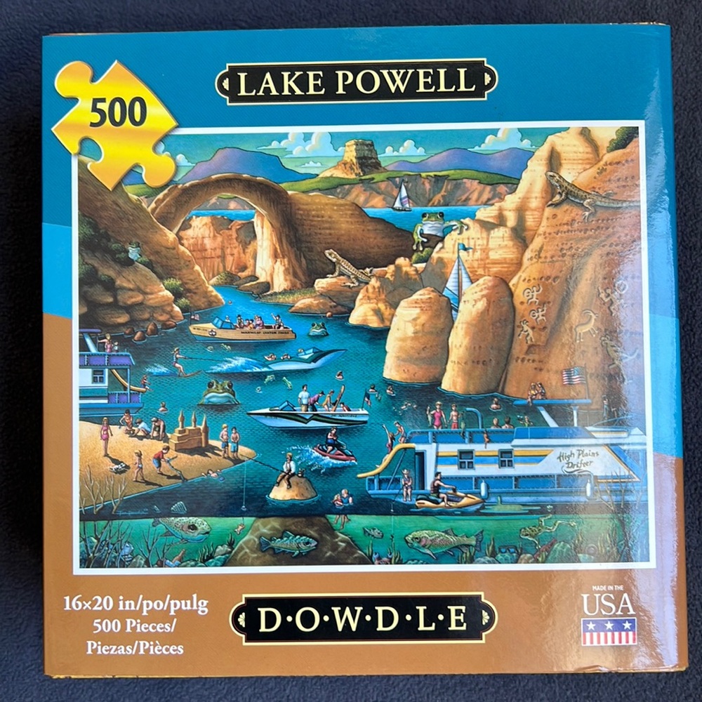 Dowdle 500 piece puzzle Lake Powell. Never opened NIB